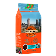 Ground Café Nairobi Decaf coffee, premium decaffeinated Kenyan coffee, ready for brewing with rich, smooth flavors and no caffeine